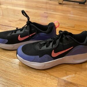 Girls Nike Running Shoes Black Purple And Pink
